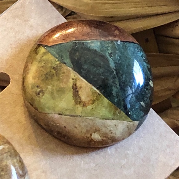 Forest tones resin floating bead jewelry set - Picture 8 of 10